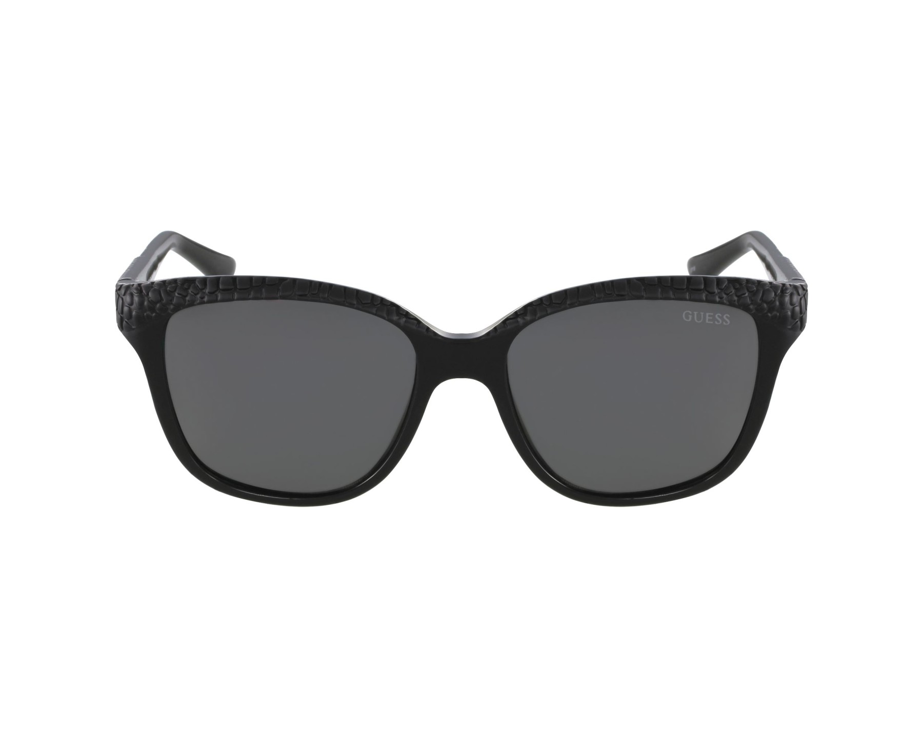 Guess GU7474 Womens Plastic Sunglass 01B Shiny Black 56-18 Gray Gradient w Case Guess sunglasses GU00105 WOMAN 56/15/140 01B shiny black  main image 3
