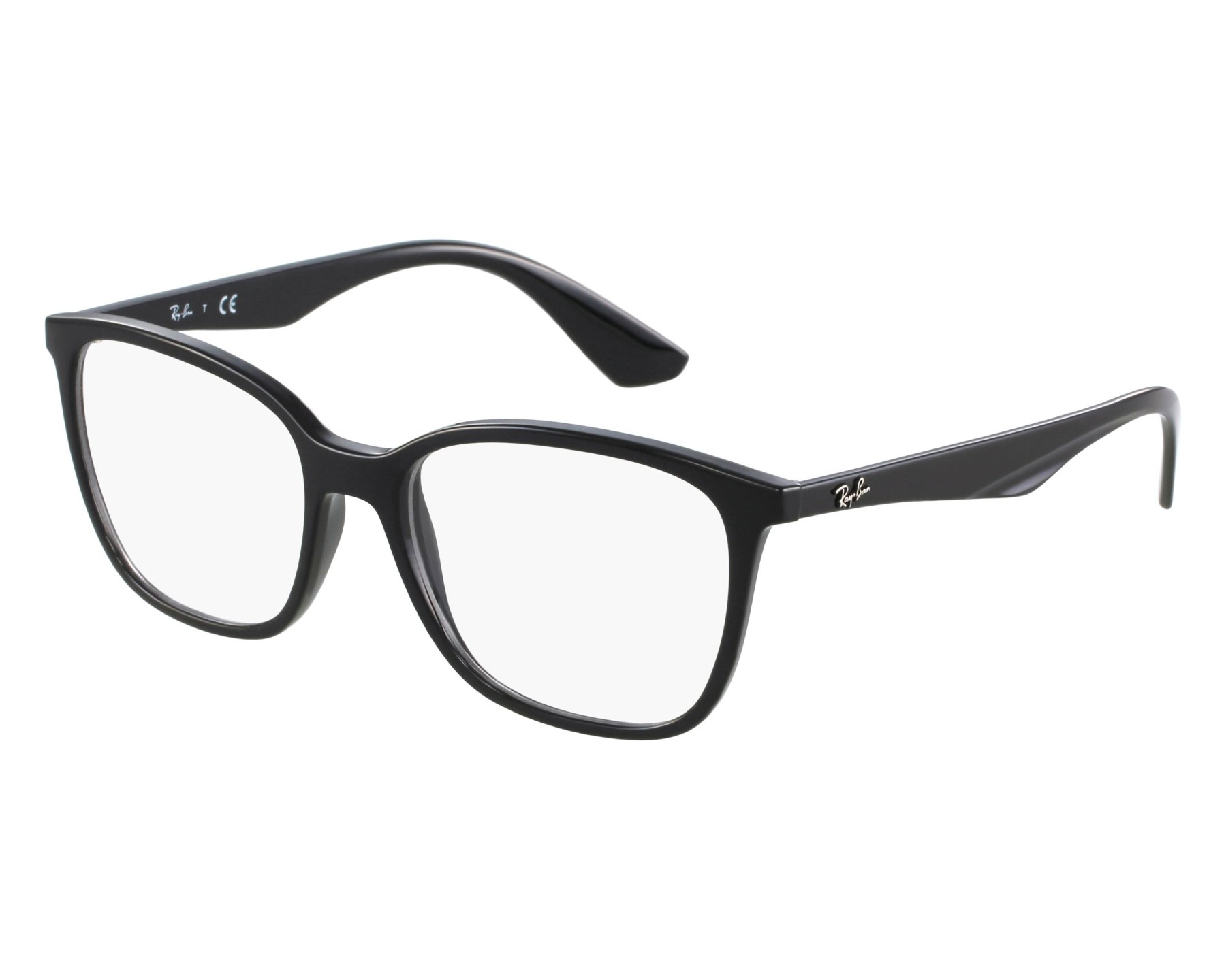 Ray-Ban RX7066 2000 52-17 Black  front view