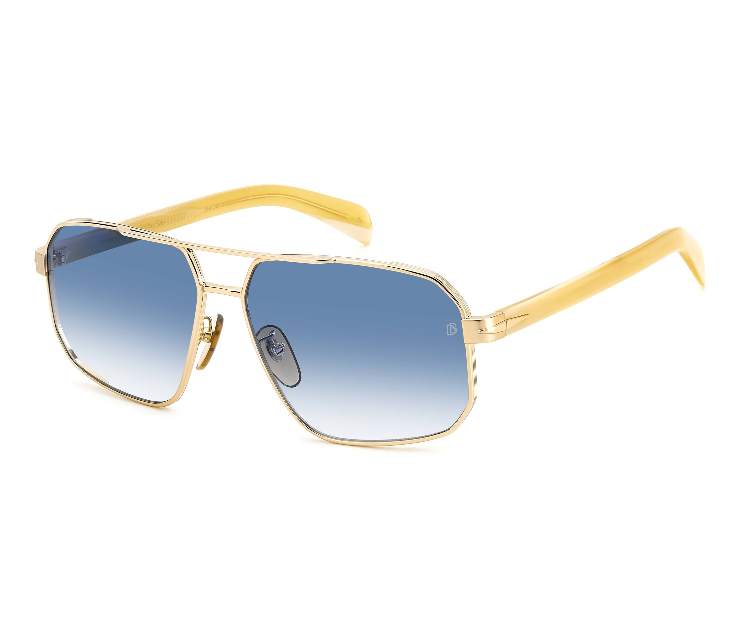 David Beckham sunglasses DB-7102-S 06S/08 61 14 BeigeGold - 