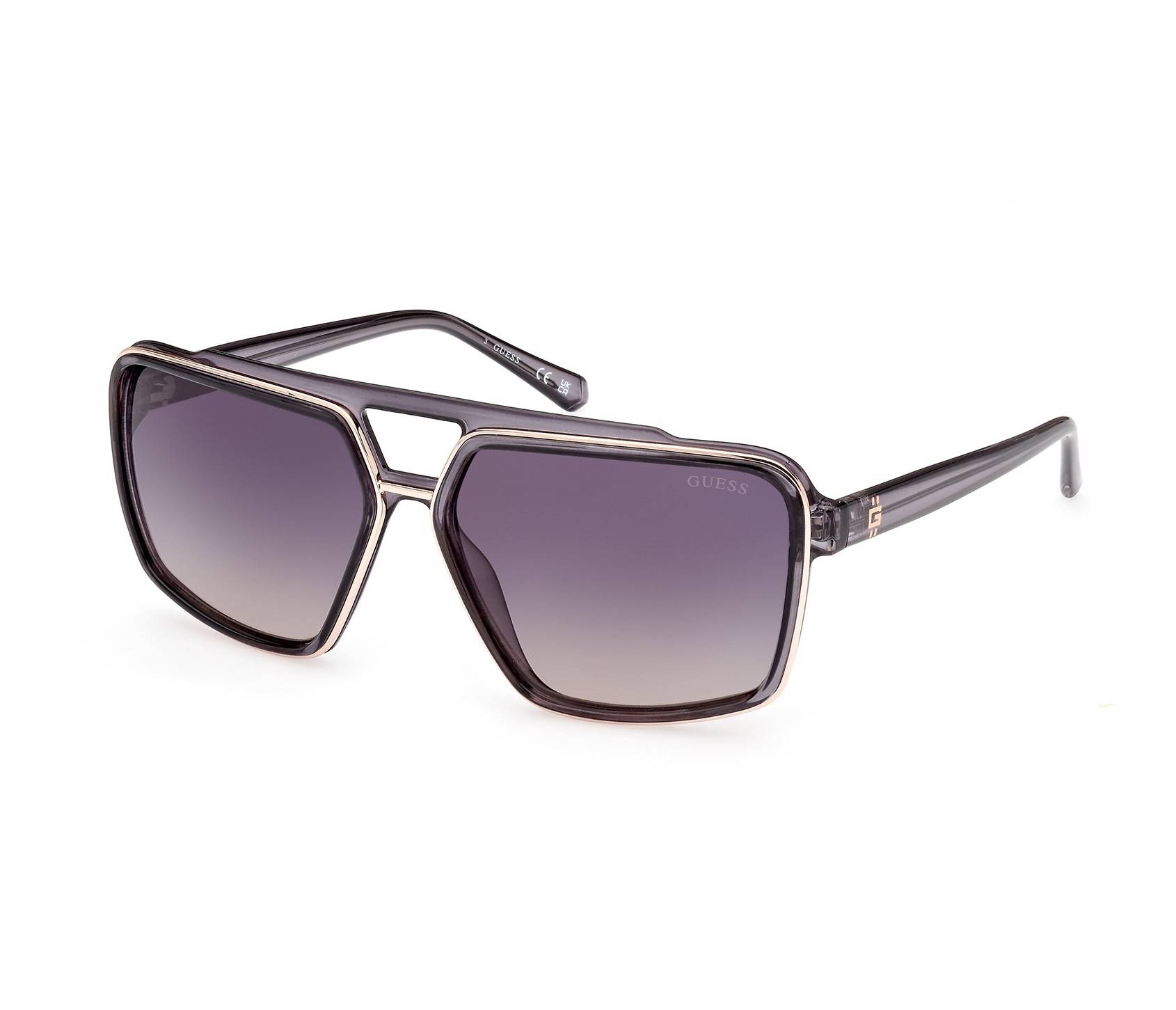 Guess sunglasses GU-00076 20B 61 15 GreyGold - 