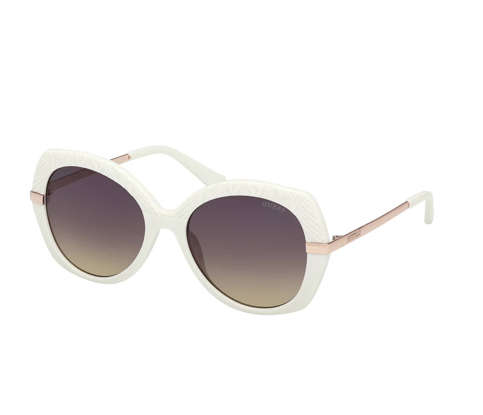 Guess sunglasses GU00215S 21B 55 18 Off whiteGold - 
