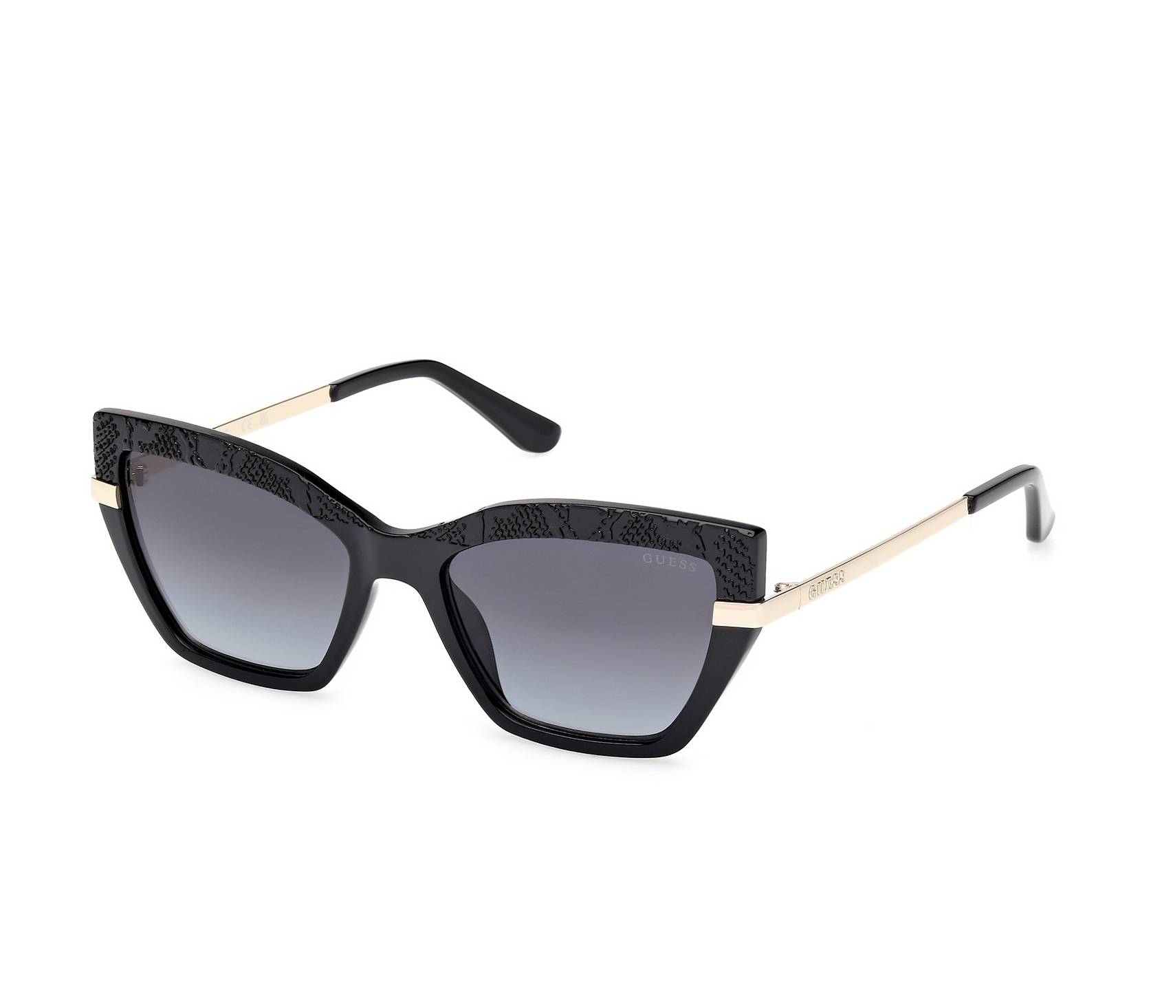 Guess sunglasses GU00216S 01B 53 17 BlackGold - 