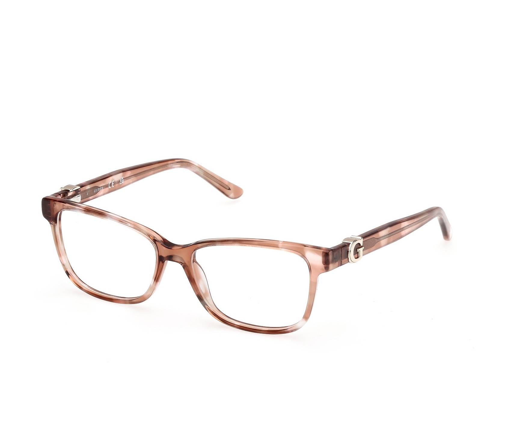 Guess eyeglasses GU50227/V 059 52 15 Brown - 