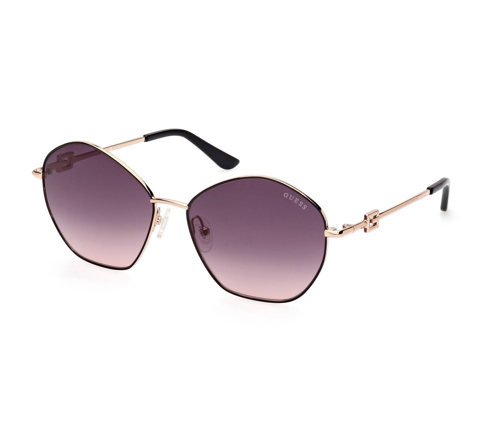 Guess sunglasses GU7907-S 05B 59 16 BlackRose gold - 