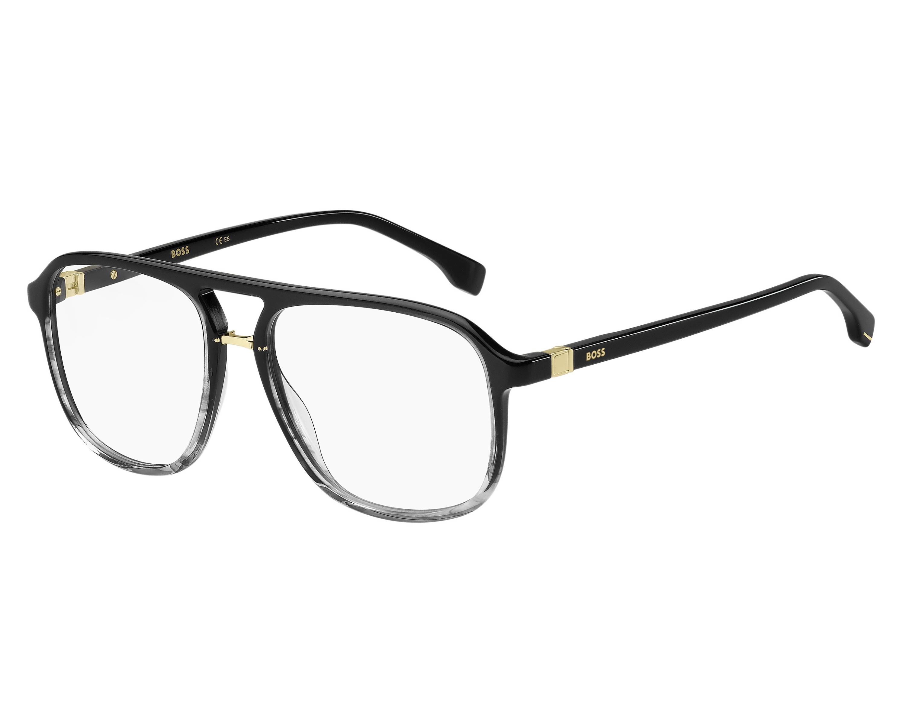 Hugo Boss eyeglasses BOSS-1438 37N 56 16 Horn Black - 