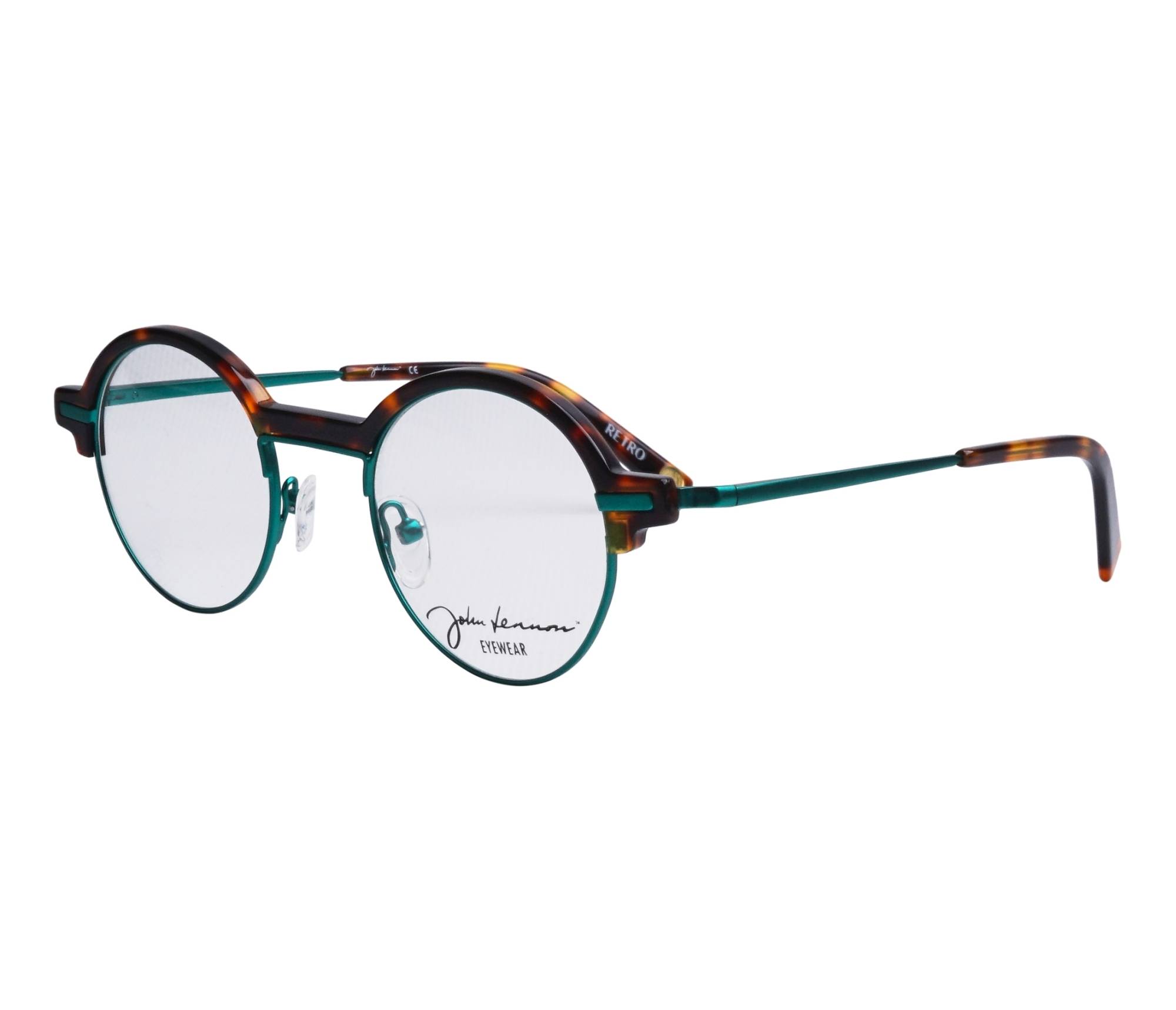 John Lennon eyeglasses JO177 GZ 46 20 HavanaGreen - 