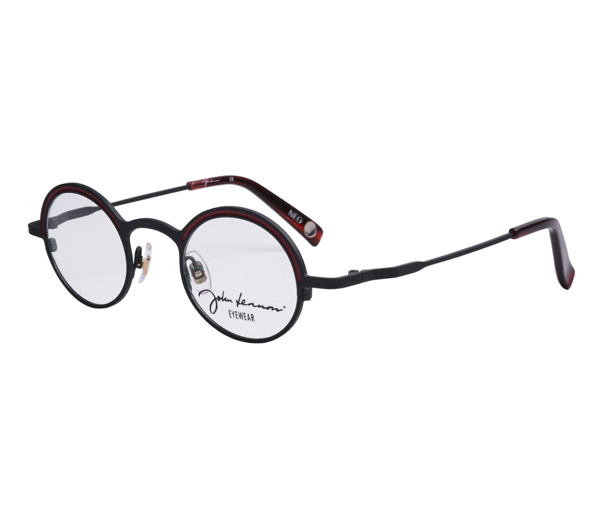 John Lennon eyeglasses JO259 nR 41 23 BlackRed - 