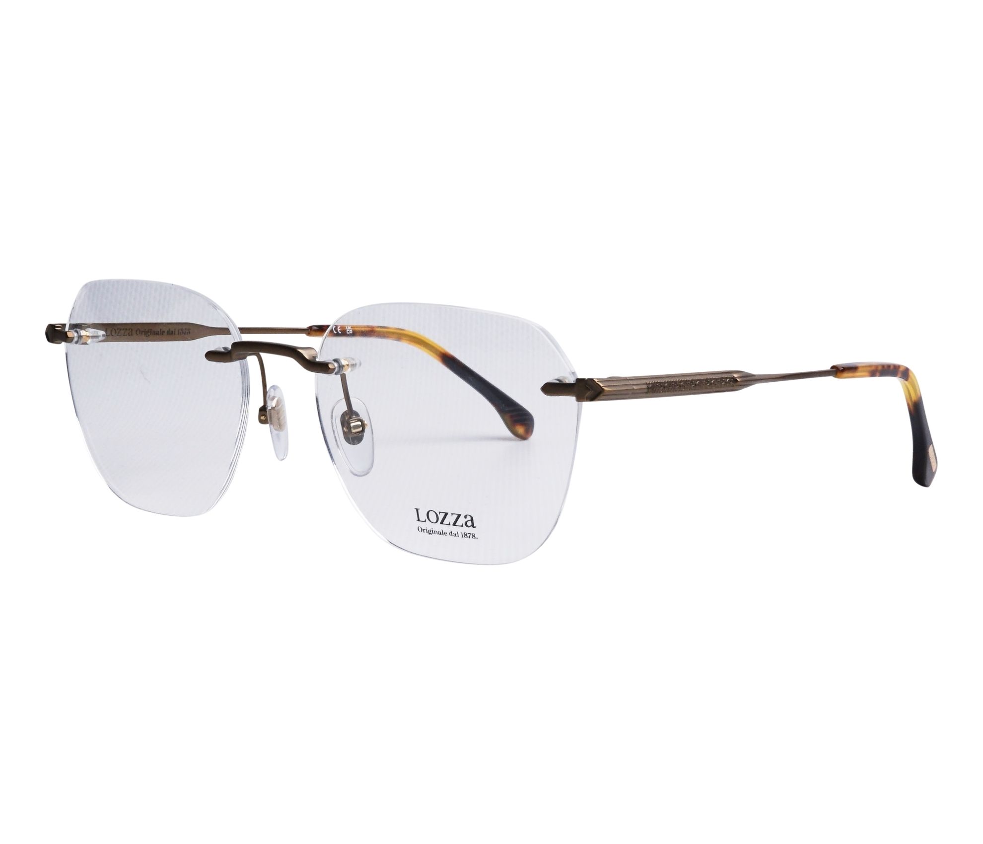 Lozza eyeglasses VL2422 0SRF 56 18 GoldHavana - 