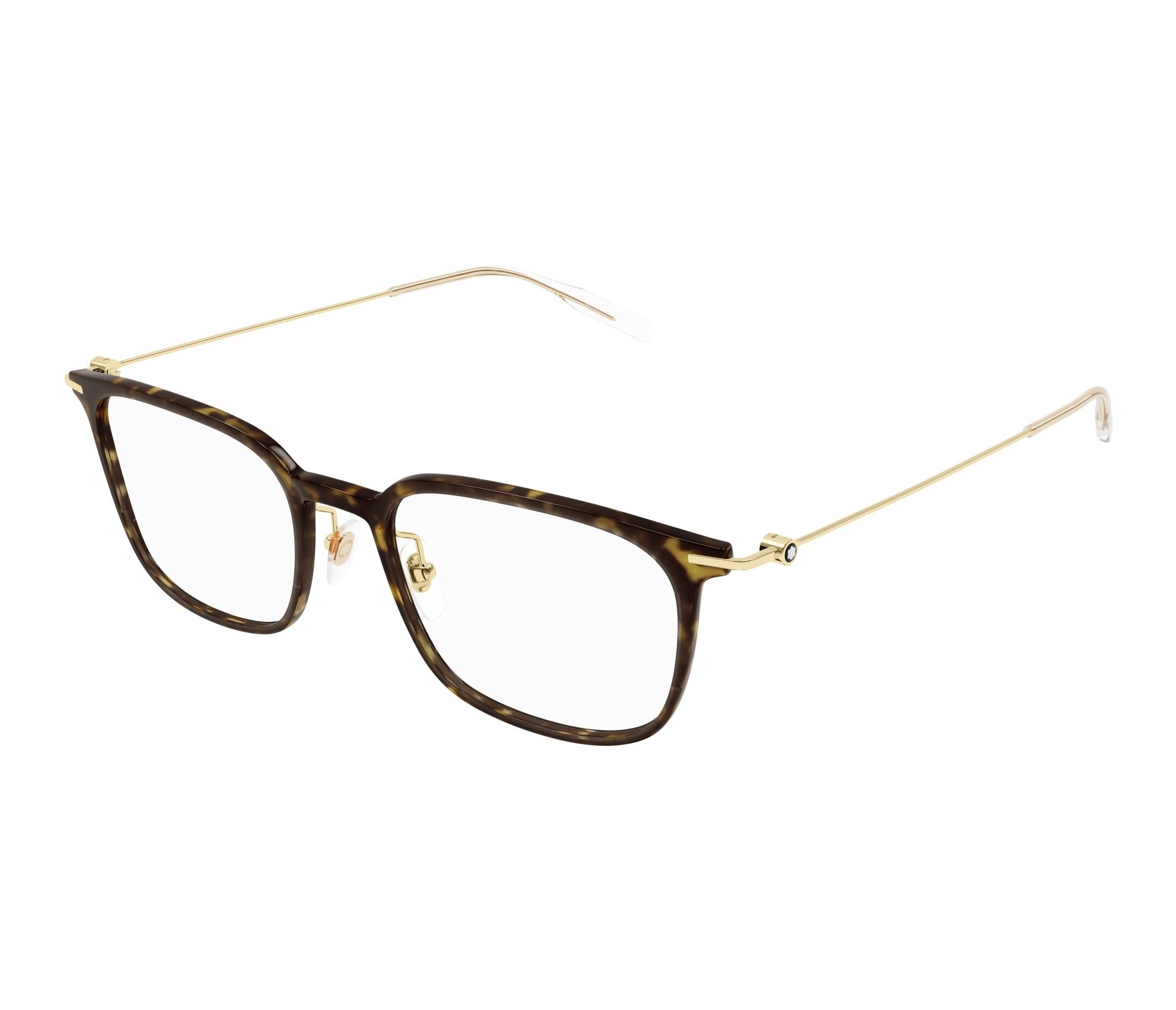 Mont Blanc eyeglasses MB0100O 007 52 21 Havana