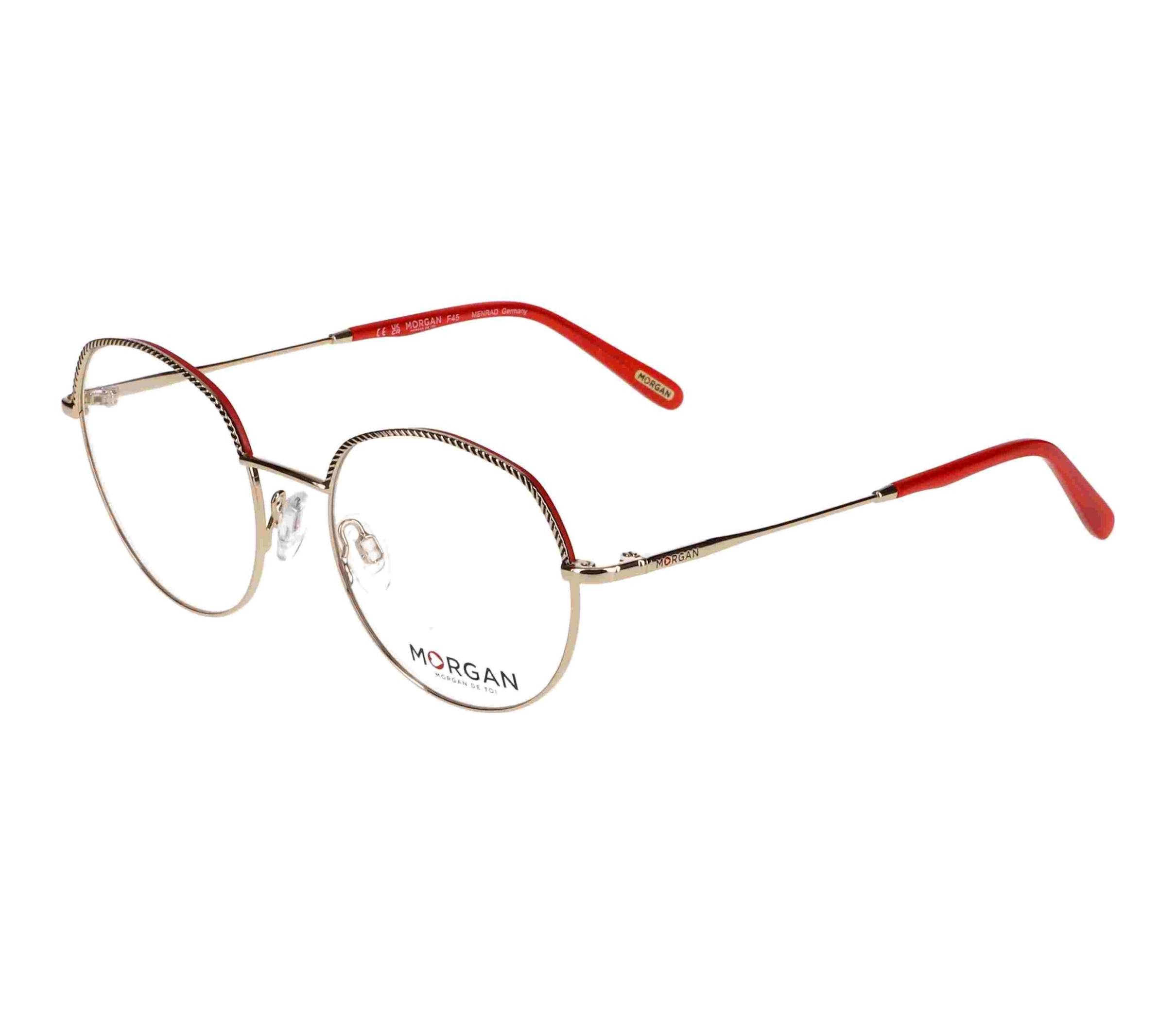 Morgan eyeglasses 203247 2100 50 18 GoldRed - 
