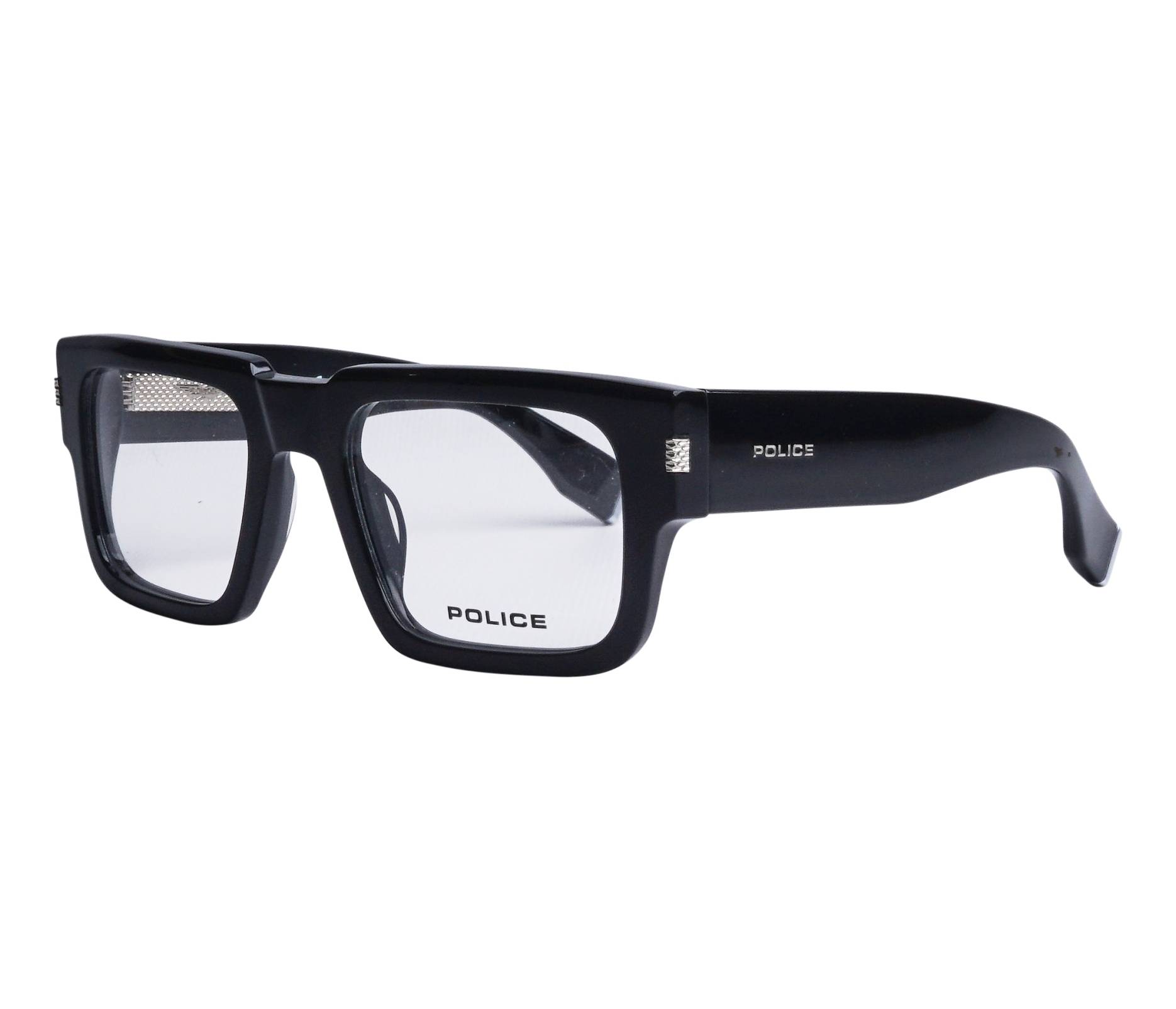 Police eyeglasses VPLP18 0700 52 20 BlackSteel - 