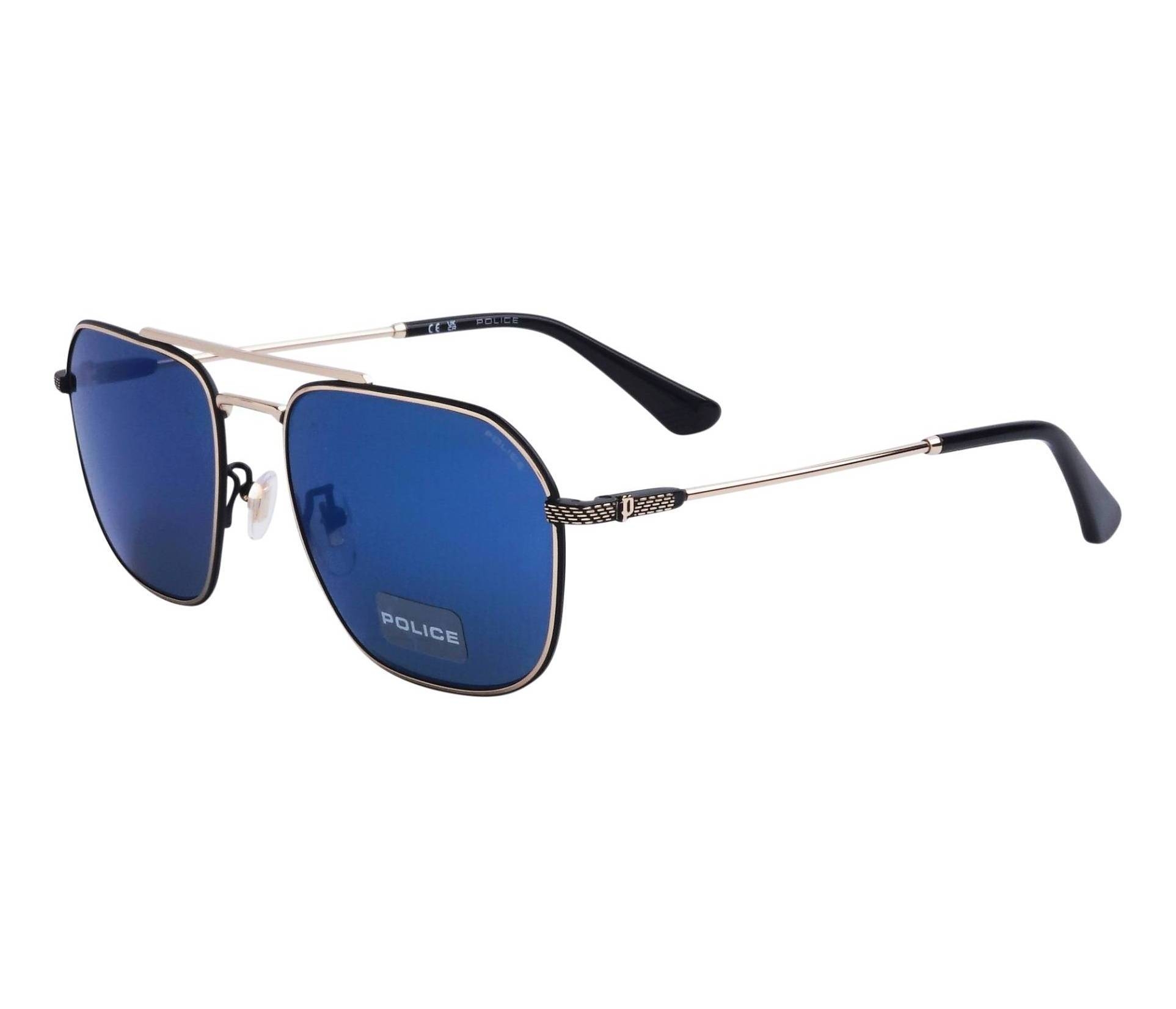 Police sunglasses SPLF-64 300B 57 18 GoldBlack - 