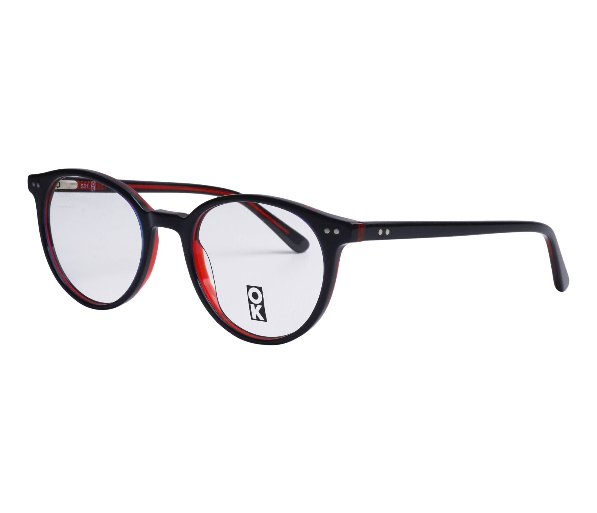 Signature eyeglasses OK1801 407 49 19 BlackRed - 