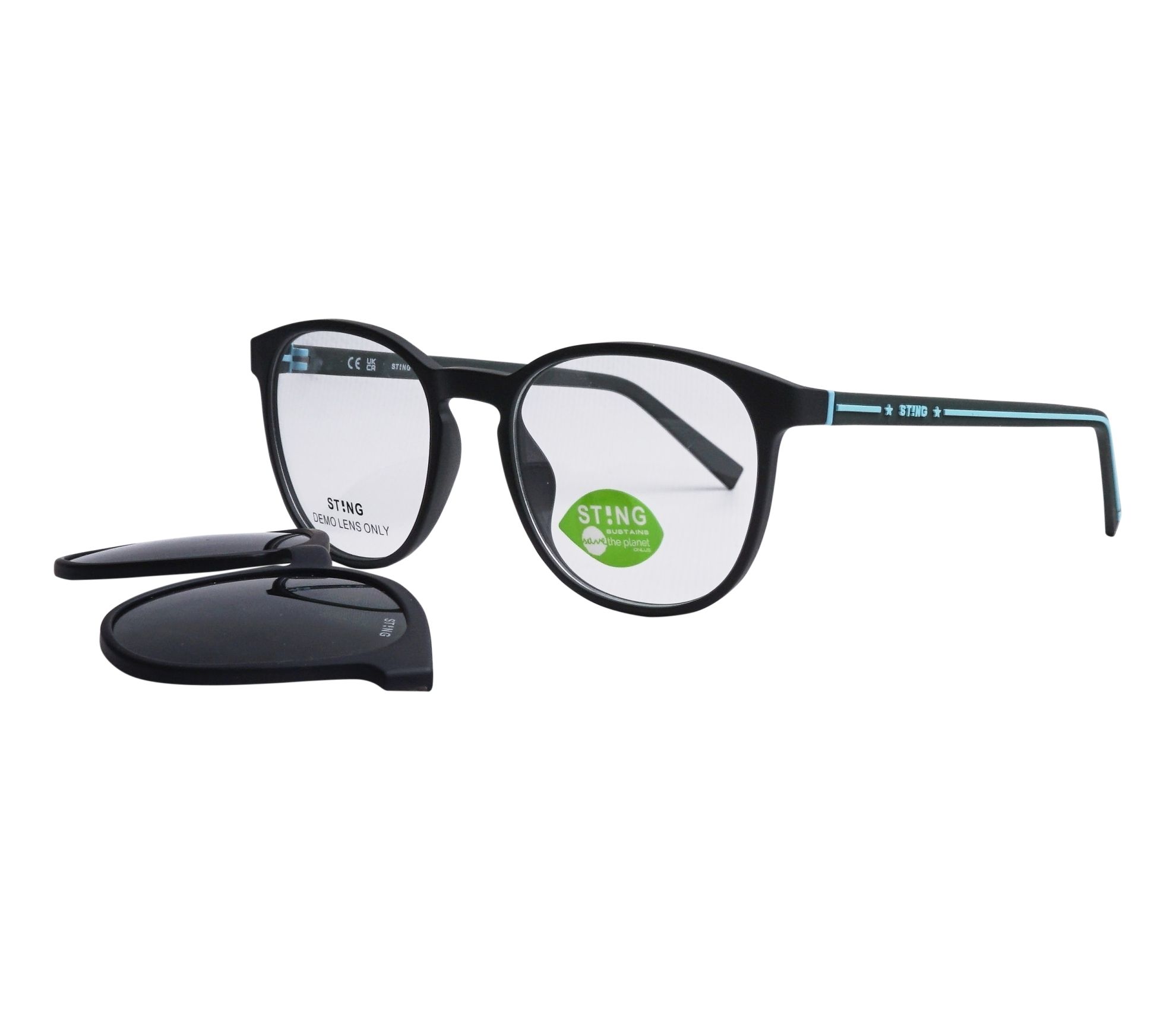 Sting eyeglasses SST455 G74P 52 19 KhakiBlue - 