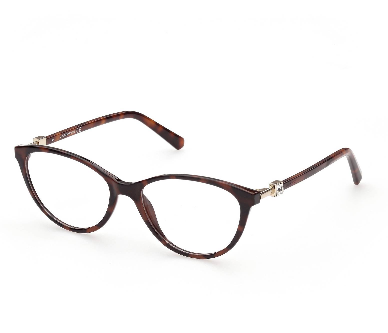 Swarovski eyeglasses SK5415 052 53 16 BrownRose gold - 