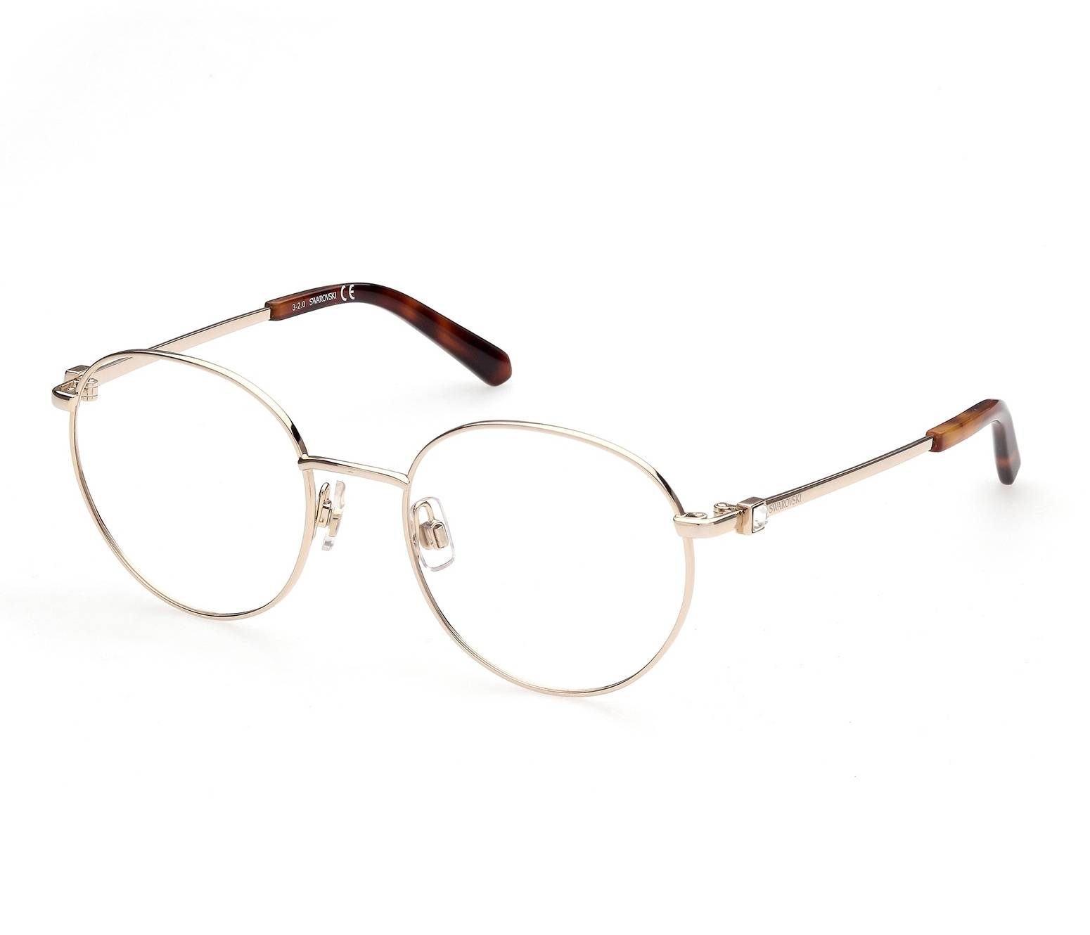 Swarovski eyeglasses SK5417 032 52 19 GoldBrown - 