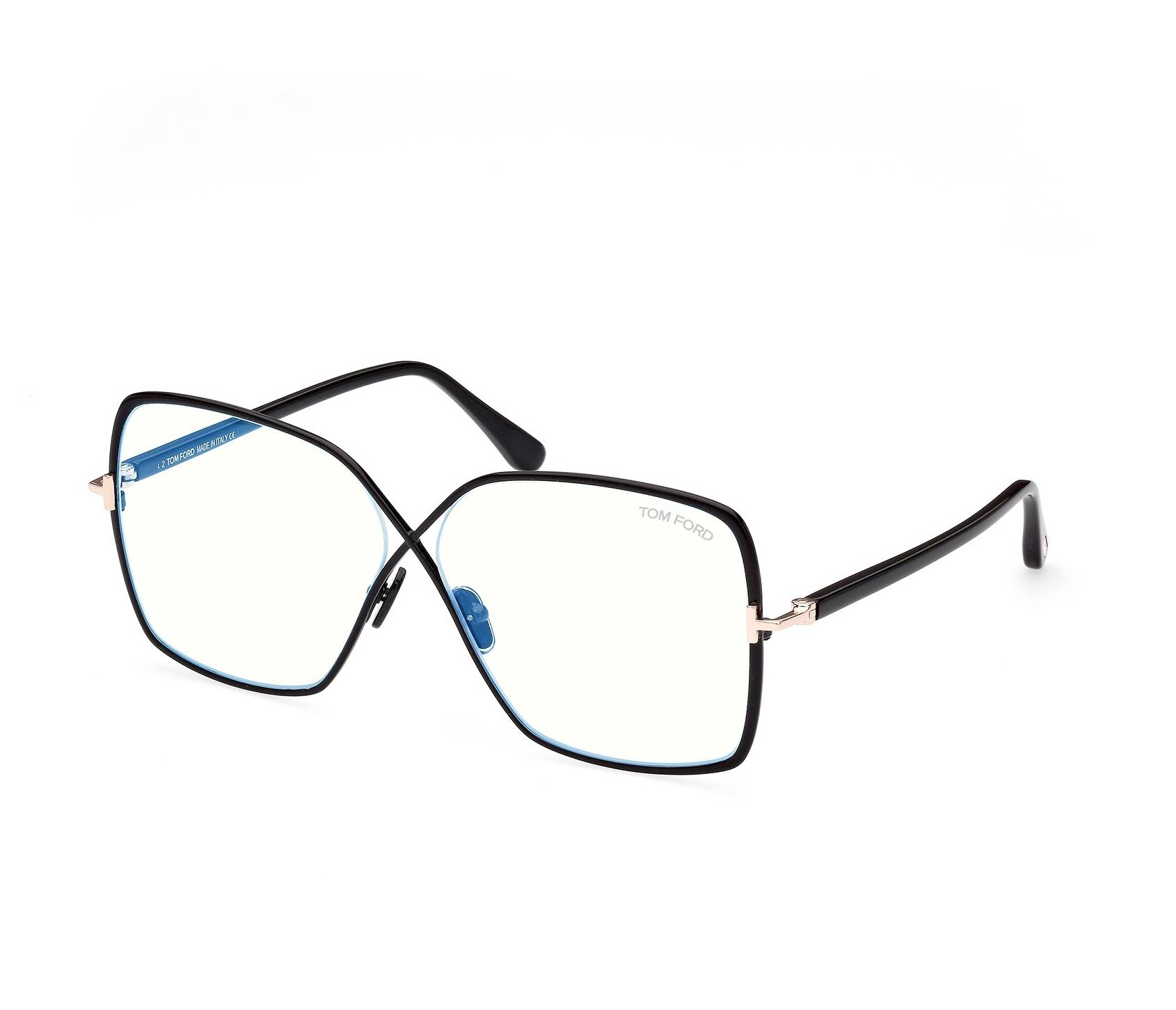 Tom Ford eyeglasses FT-5841-B 001 59 10 BlackRose gold