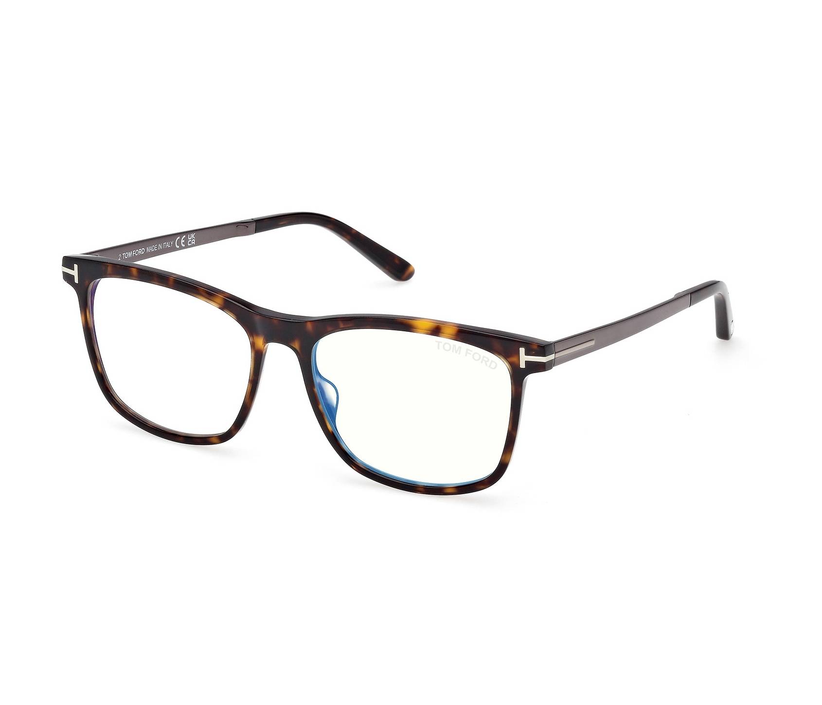 Tom Ford eyeglasses FT6038-B/V 052 54 16 HavanaGun - 