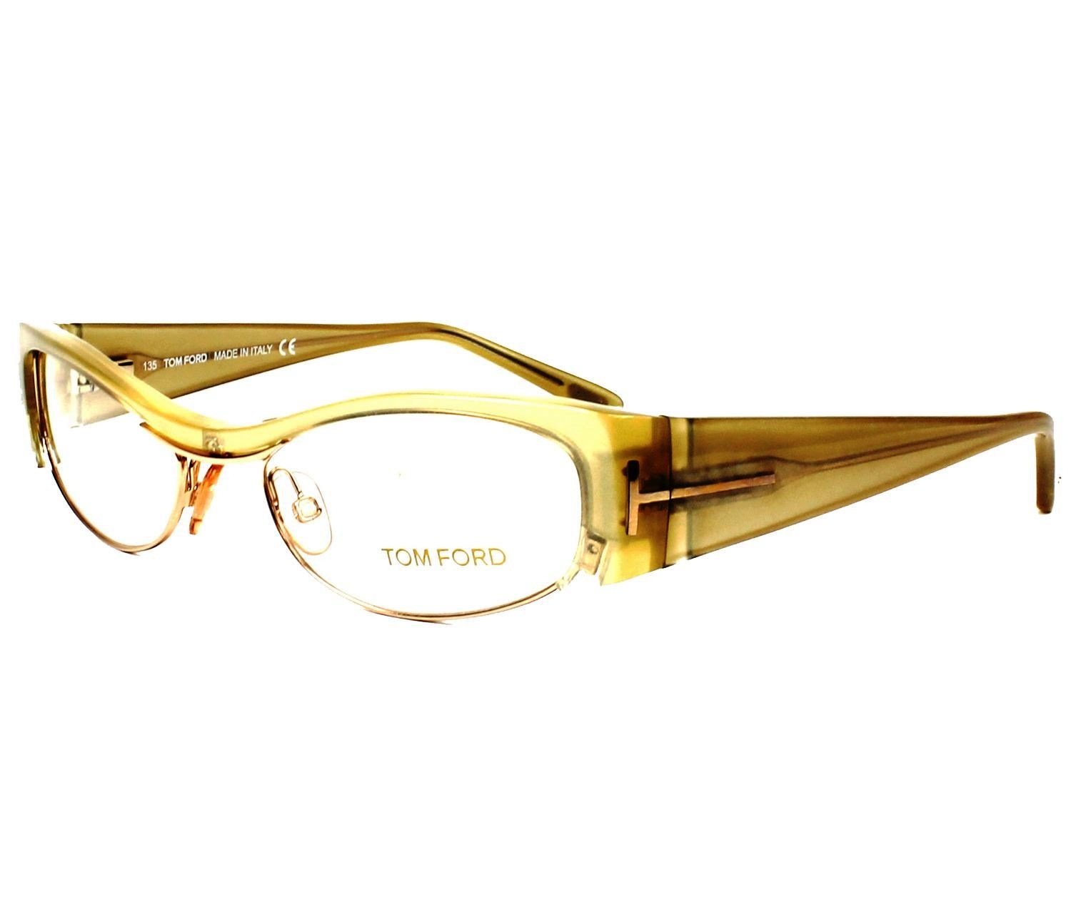 Tom Ford eyeglasses TF-5076 467 51 16 BeigeGold - 