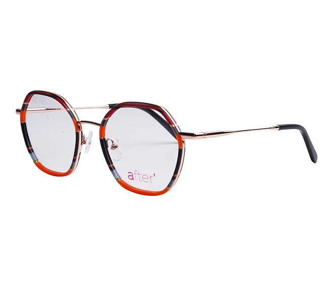 After eyeglasses AF187 02 50 19 OrangeBlack