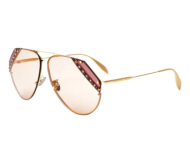 New school high fashion aviators by legendary designer Alexander mcqueen A Closer Look at Alexander McQueen Sunglasses – EyeOns.com main image 3