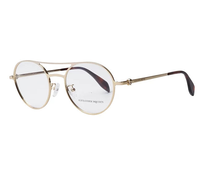 Alexander McQueen eyeglasses AM-0175-O 003 52 20 Gold