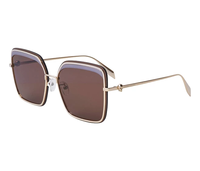 Alexander McQueen sunglasses AM-0222-SK 002 62 14 GoldSilver