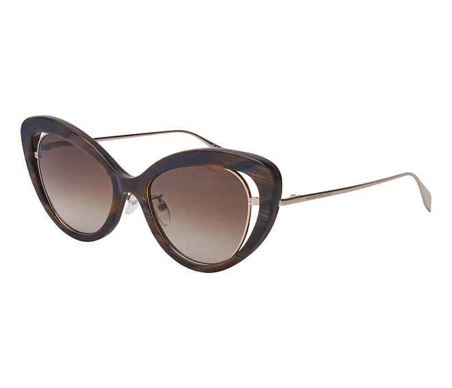 Alexander McQueen sunglasses AM-0223-S 003 53 19 BrownGold