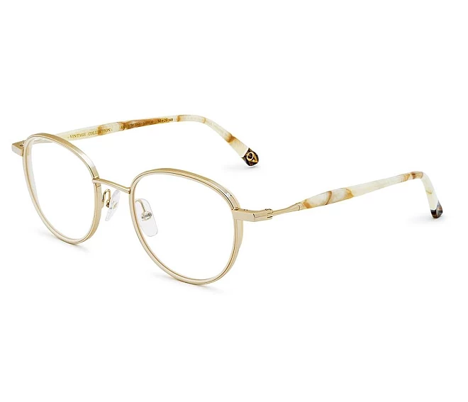 Etnia Barcelona eyeglasses AIGUA BLAVA GDWH 50 20 GoldOff white