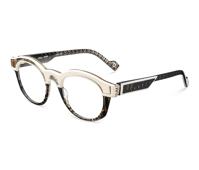 Etnia Barcelona eyeglasses GRAU WHBK 49 21 WhiteBlack
