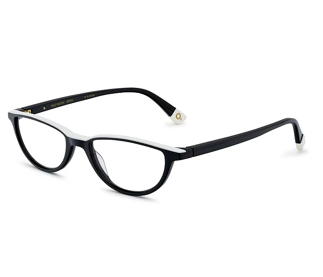 Etnia Barcelona eyeglasses HALF MOON BKWH 51 18 BlackWhite