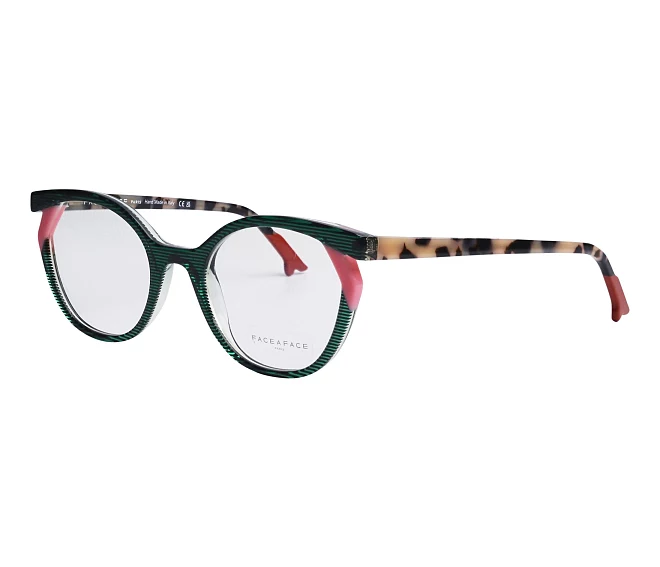 Face a Face eyeglasses BOCCA-KUMA-1 1107 50 20 Green cactusStripes
