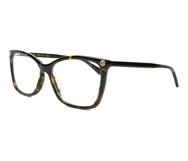 Gucci eyeglasses GG-00250 002 56 14 Havana