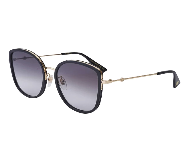 Gucci sunglasses GG-0606-SK 001 56 19 BlackGold