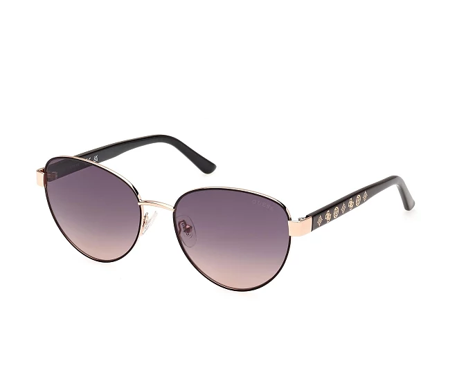 Guess sunglasses GU00101-S 05B 55 17 BlackRose gold
