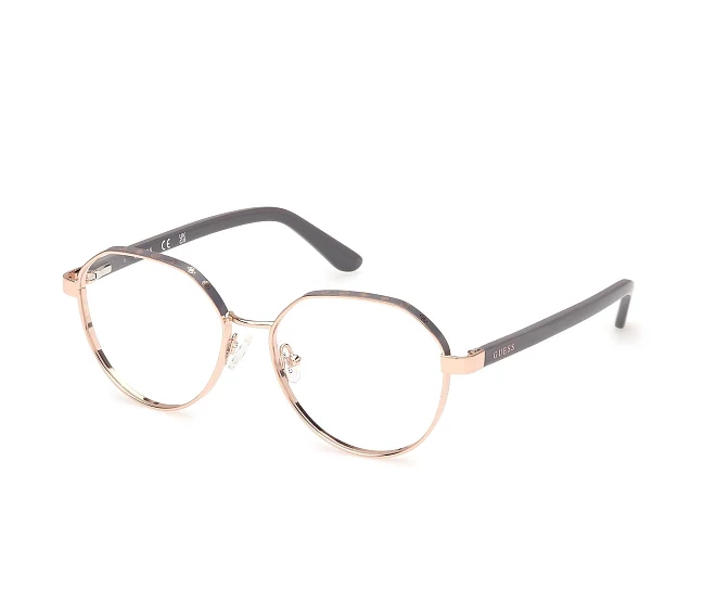 Guess eyeglasses GU-50124 028 53 16 Rose goldGrey