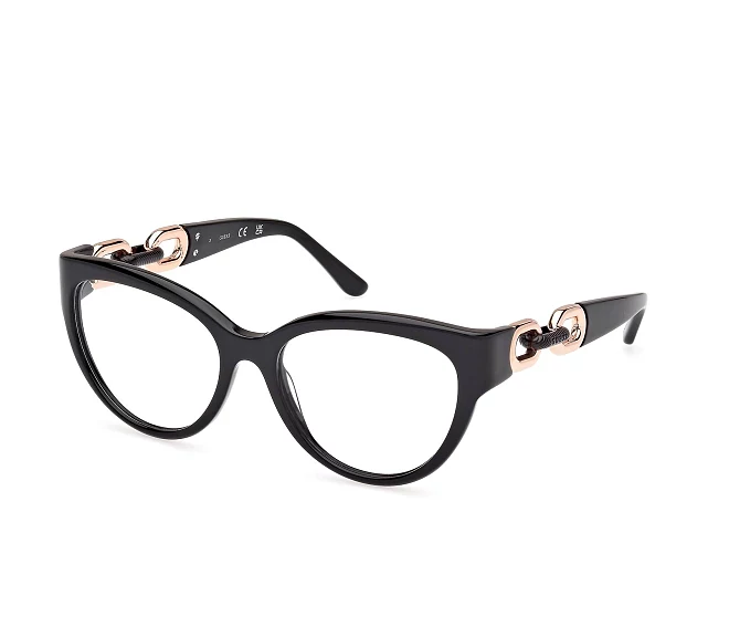 Guess eyeglasses GU50182V 001 55 17 BlackRose gold