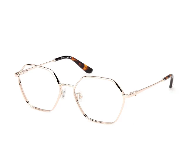 Guess eyeglasses GU50184V 032 56 16 GoldHavana