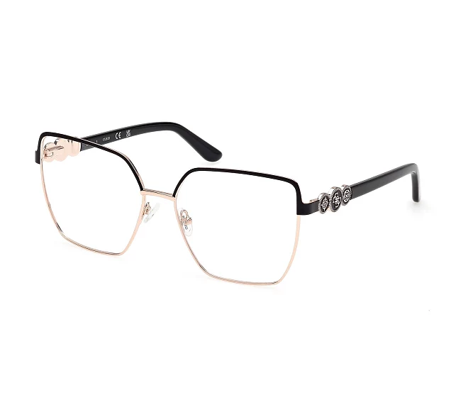 Guess eyeglasses GU50229/V 005 57 16 BlackRose gold
