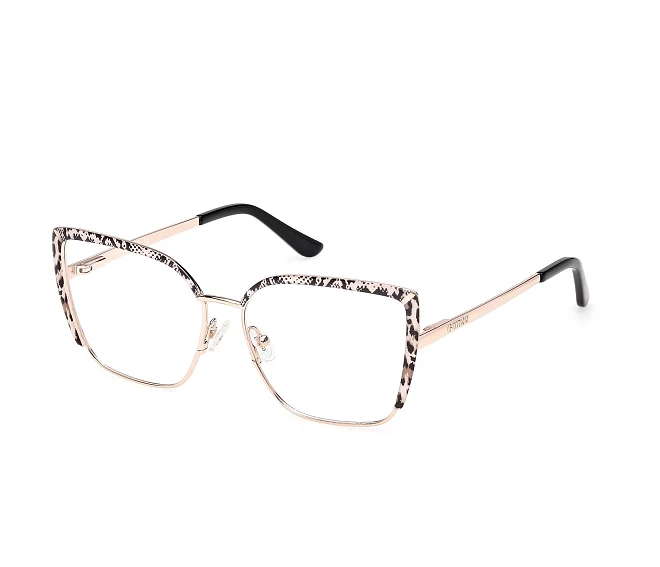 Guess eyeglasses GU50249V 028 55 14 Rose goldBlack