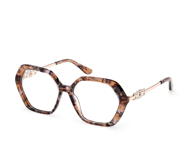 Guess eyeglasses GU50317V 074 54 15 BeigeRose gold