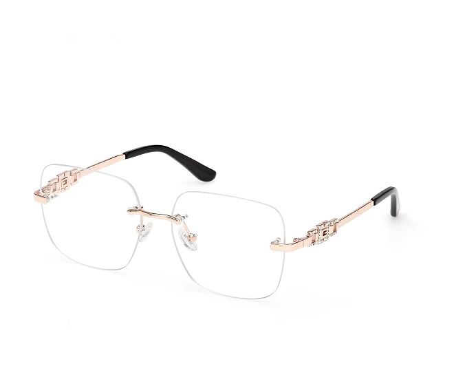 Guess eyeglasses GU50319V 028 56 16 Rose goldBlack