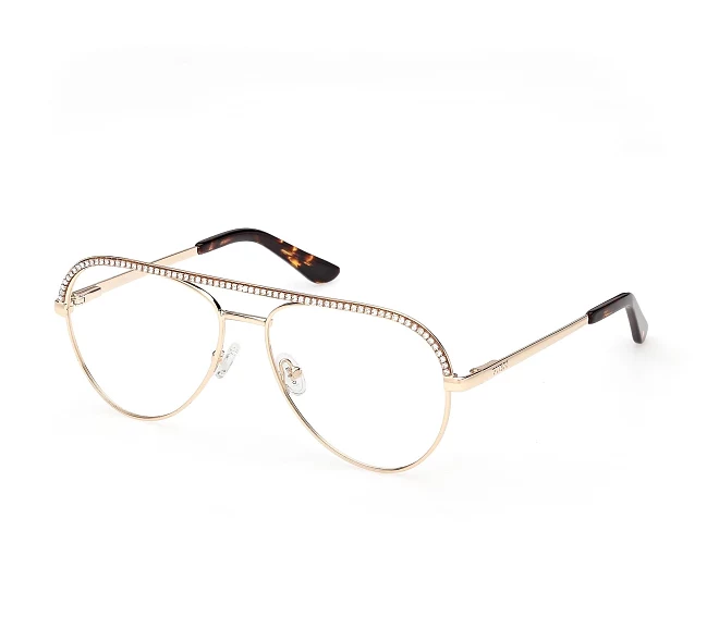 Guess eyeglasses GU50321V 032 56 15 Gold