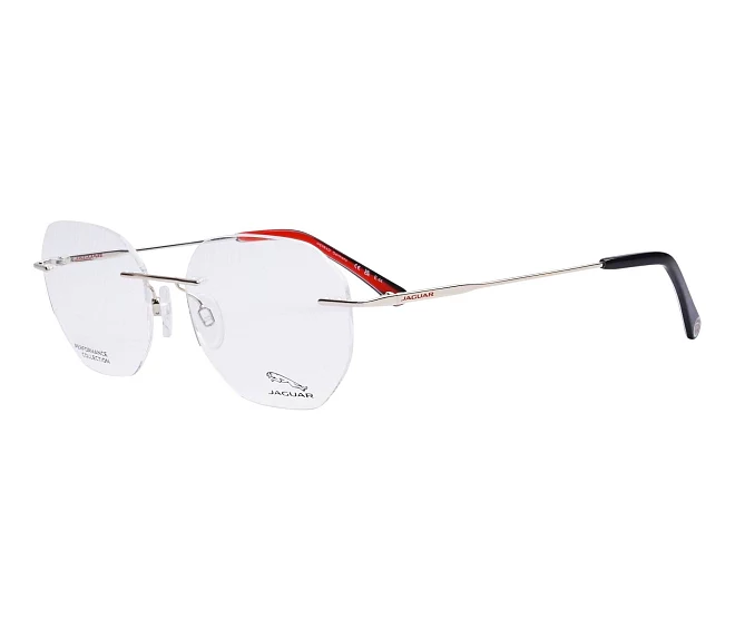 Jaguar eyeglasses 33839 8100 51 18 SilverRed