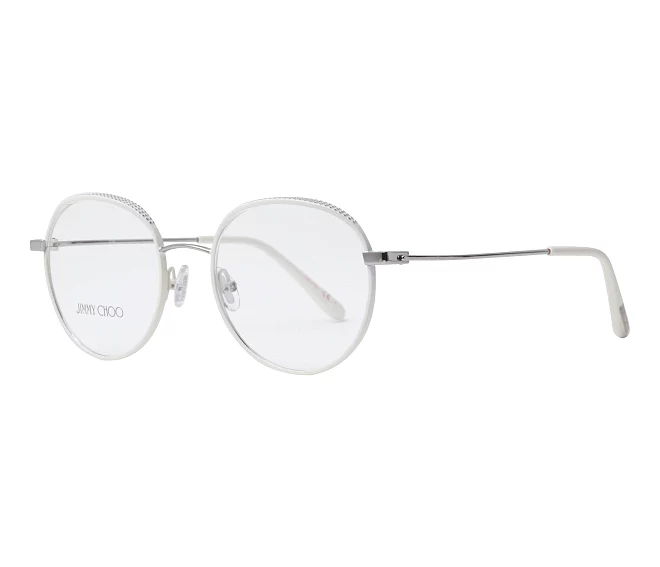 Jimmy Choo eyeglasses JC-168 OPY 50 19 WhiteRuthenium