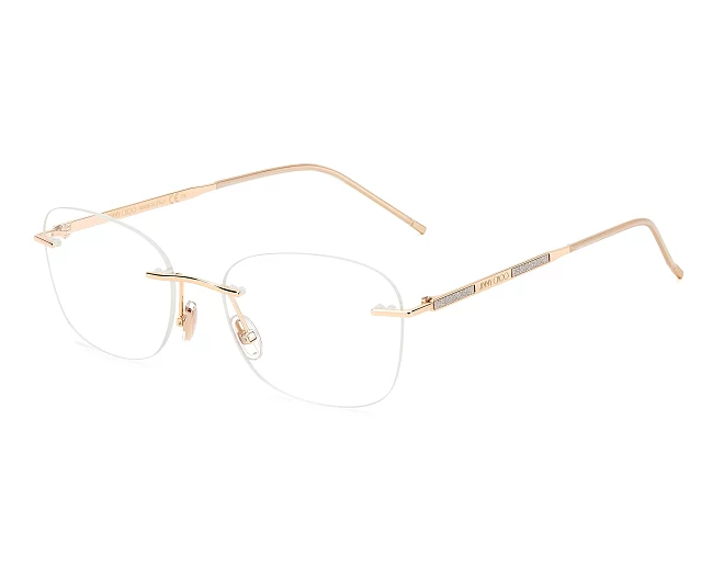 Jimmy Choo eyeglasses JC365 000 53 18 Rose gold