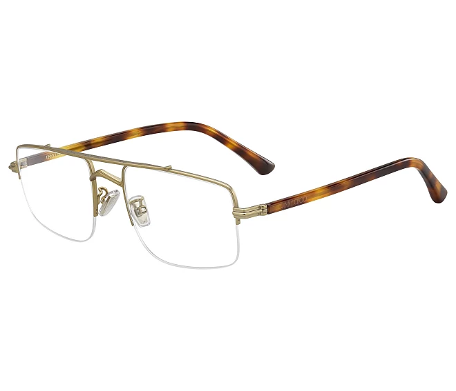 Jimmy Choo eyeglasses JM-009 CGS 55 19 Gold walnutHavana