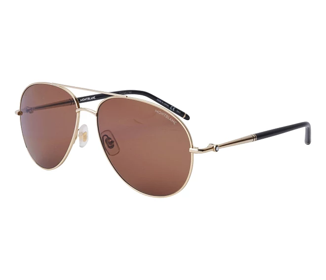 Mont Blanc sunglasses MB-0068-S 001 61 15 GoldBlack