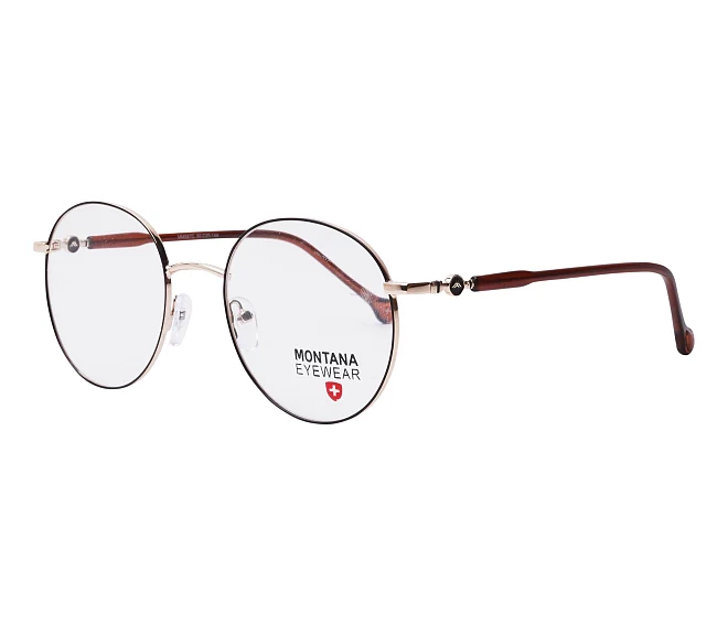 Montana eyeglasses MM587 C 50 20 GoldBrown