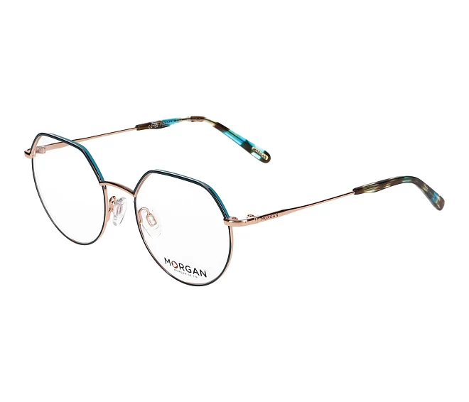 Morgan eyeglasses 203237 9500 50 18 BlueRose gold